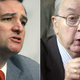 Sen. Ted Cruz (Mark Wilson/Getty Images); Sen. Jesse Helms (Susana Gonzalez/Getty Images)